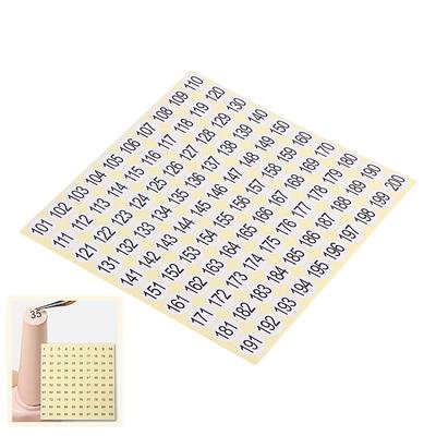 15 Sheets 1-200 Nail Polish Number Sticker Label Gel Varnish Glue Bottle Lipstick Nails Tip Display Mark Numbering Manicure Tool