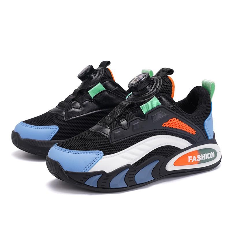 Boys Running Shoes Fall Lightweight Breathable Mesh Upper MD Sole Kids Athletic Sneakers Size 28-39