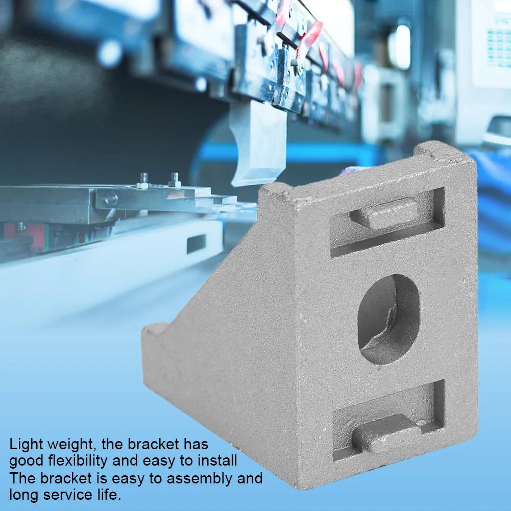 2 Holes Right Angle L Type 50Pcs Aluminum Corner Bracket for 2028 Aluminum Profile Tools