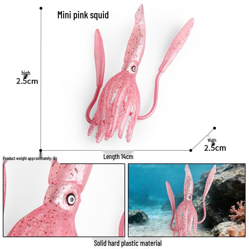 Simulationsmodelle von Meerestieren: Qualle, Oktopus, Meeresgarnele, Seeanemone, Tintenfisch, Pfeilschwanzkrebs, Flusskrebs, Pfeilkraut