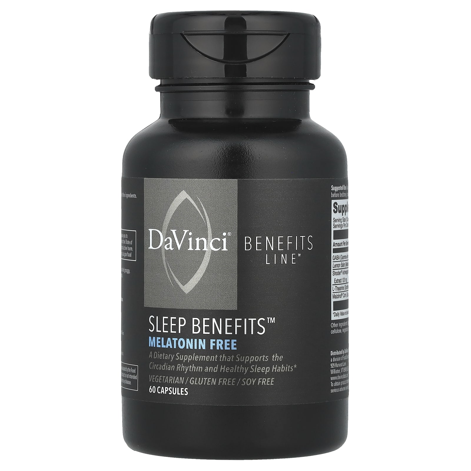 

DaVinci Laboratories, Sleep Bees™, Без мелатоніну, 60 капсул