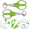 2PCS Stainless Steel Quail Egg Scissors Egg Shell Cutting Scissors Egg Divider Egg Opener Kitchen
