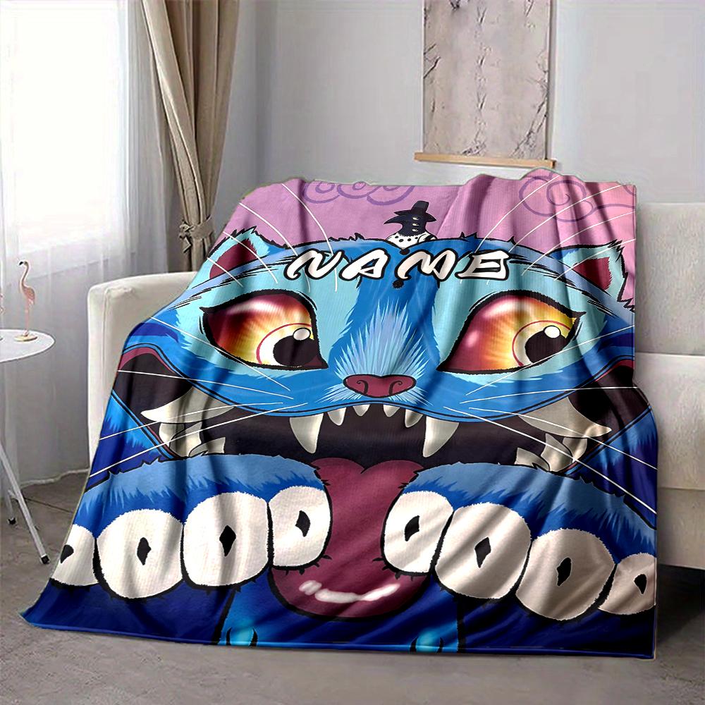 Custom 1pc Name: Tiger's Guardian Blanket, Soft And Comfortable Blanket, Casual Warm, Camping Travel Blanket, Birthday Gift Q912144