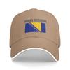 Spring Bosnia Flag Symbol Baseball Cap  Hunting Camping Fashion Print Sun Trucker Hat Unisex Adult High Quality Snapback Cap