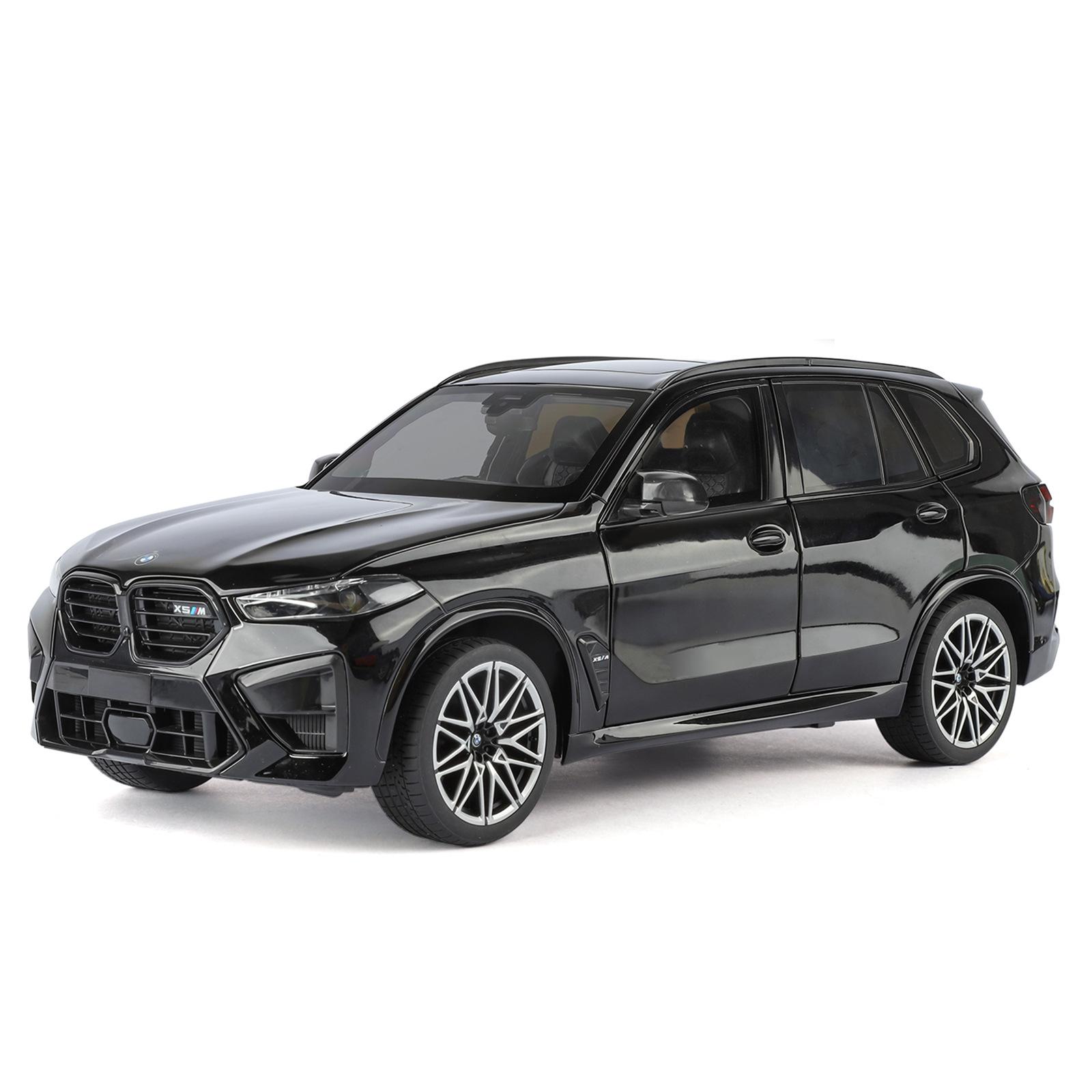 

1:18 BMW X5 SUV High Simulation Diecast Metal Alloy Model Car Sound Light Pull Back Collection Kids Toy Gift Miniature Model All чорний