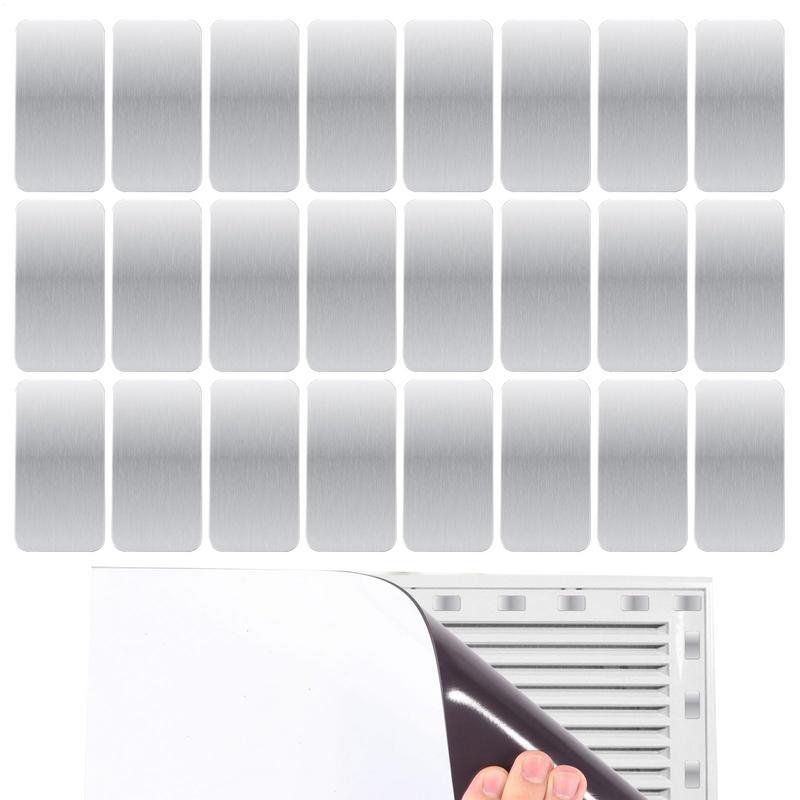 

Клейкая металлическая пластина для магнитов 24 штуки Магнитная пластина с клейкой основой Металлические полоски Стальная решетка вентиляции Магнитные крепления CHINA