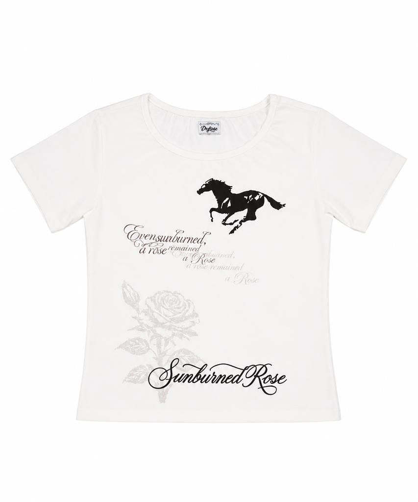 Deulailojeu Sunburned Rose Top (White)
