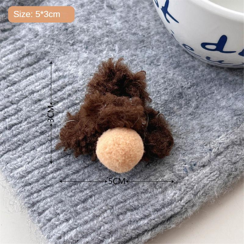 1/2/3Pcs Plush Heart Hair Clips For Women Autumn Winter Fur Hair Crab Clip Elegant Shark Hair Claws Headwear Hair Accessories