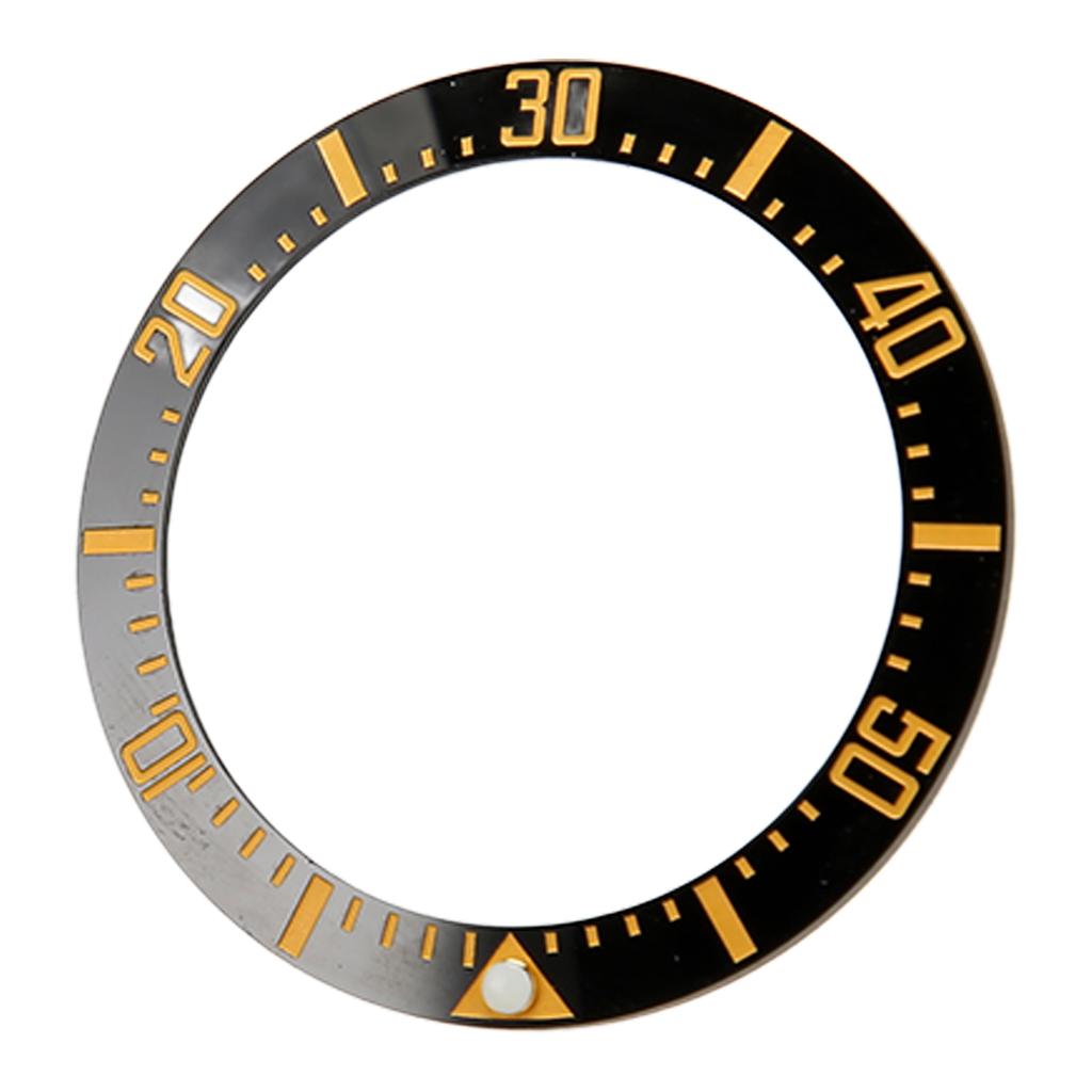 Watch Bezel Insert 40mm Ceramic Watch Bezel Ring Repair Replacement Accessory for Watchmaker Black