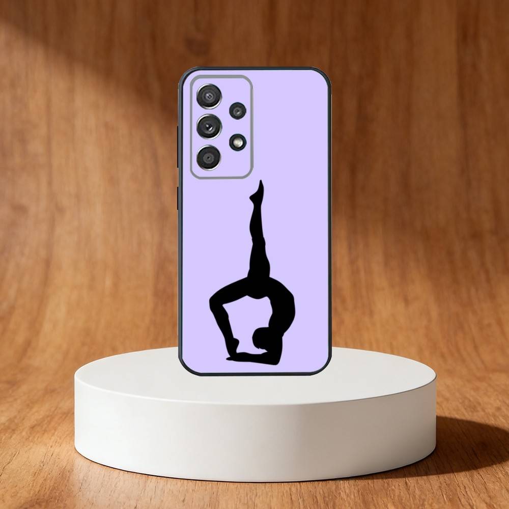 GYM Girl Gymnastic Phone Case For Samsung S25,S24,S21,S22,S23,S30,Ultra,S20,Plus,Fe,Note,10,9,5G Black Cover