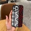 P-Palestine Hattah K-Keffiyeh pattern Phone Case For iPhone17,16,15,14,13,12,11 Plus,Pro Max Colored Silver Plated Inside Cover