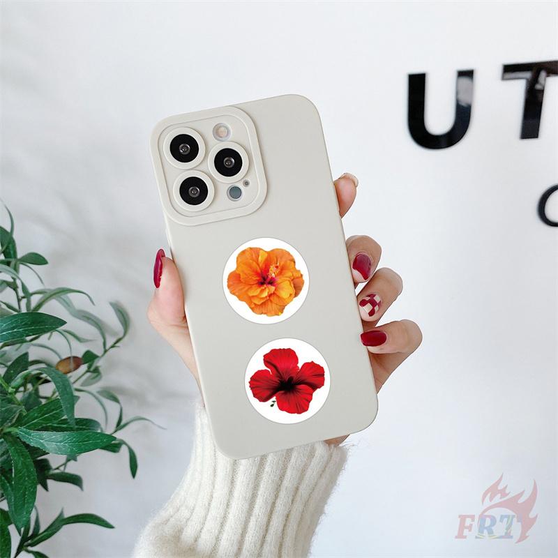 500Pcs/Roll Hibiscus Flowers Kids Rewards Stickers - DIY Scrapbooks Album Decor Sealing Label Decals