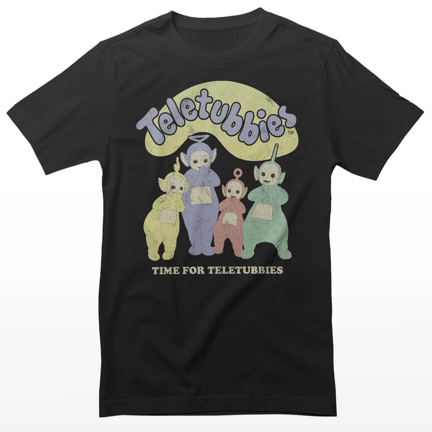 Officially Licensed Teletubbies - Time For Teletubbies Mens T-Shirt M