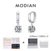 1.0CT D Color Moissanite Hoop Earrings Lab Created Diamond For Women 925 Sterling Silver Wedding Fine Jewelry Gift