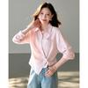 TERRE BLEUE Women's Casual Button-Up Shirt