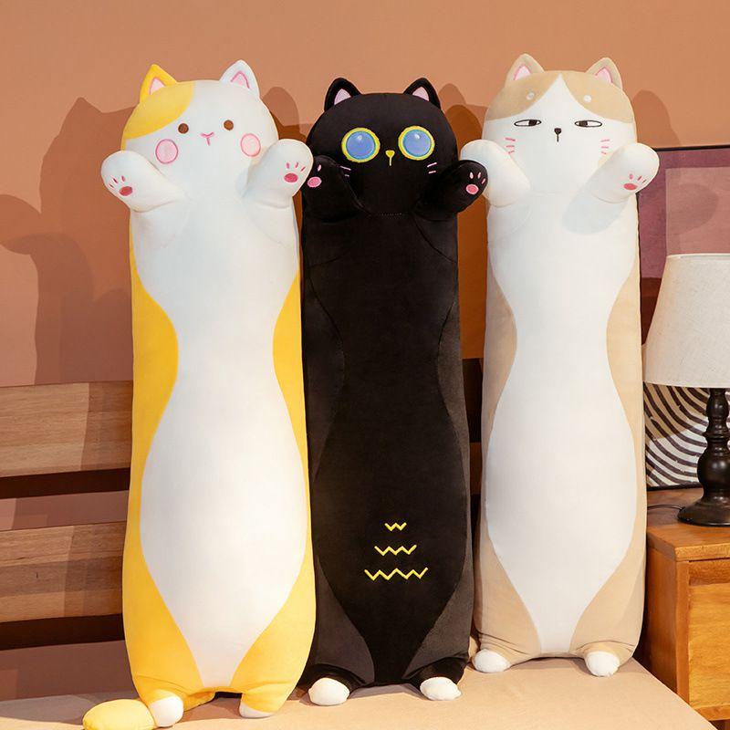 Bigger Fuller Cartoon Cat Plush Pillow Toy For Complete Envelopment 35in-51in