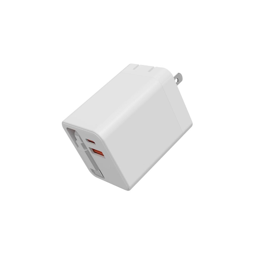 80W GaN Charger for Apple: Fast Charging Multi-Port Head with Built-in Cable
