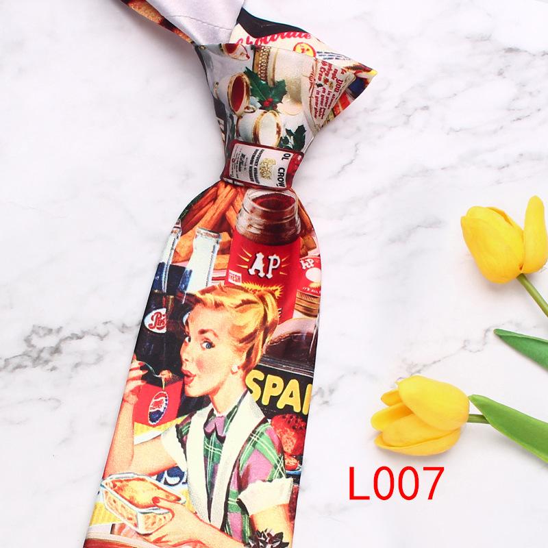 

Rael Мужской галстук Деловой галстук из полиэстера Галстук с мультяшным персонажем Свадебный Повседневный галстук