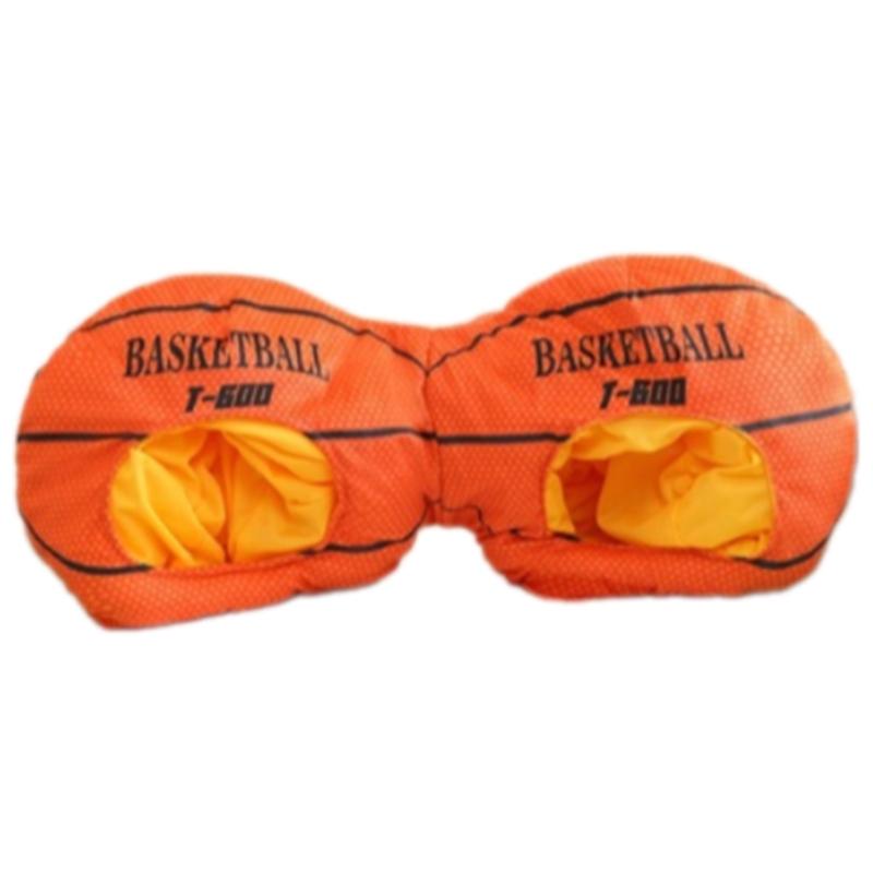 

Funny Double Headed Basketball Costume Hat For Party Gathering Sport Event Breathable Baseball Headgear Photo Props 1 помаранчевий