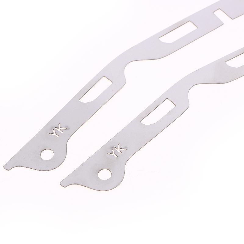 2Pcs Broken Opening Repair Stainless Steel Bracket For Third Generation Fit Jazz Gk5 Front Bumper Repair Metal Plate  Buckle