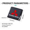 Leather Car Logo Men Wallet ID Credit Card Holder License Bag Gift For Mitsubishi Outlander Lancer Cross Colt Xpander Mirage