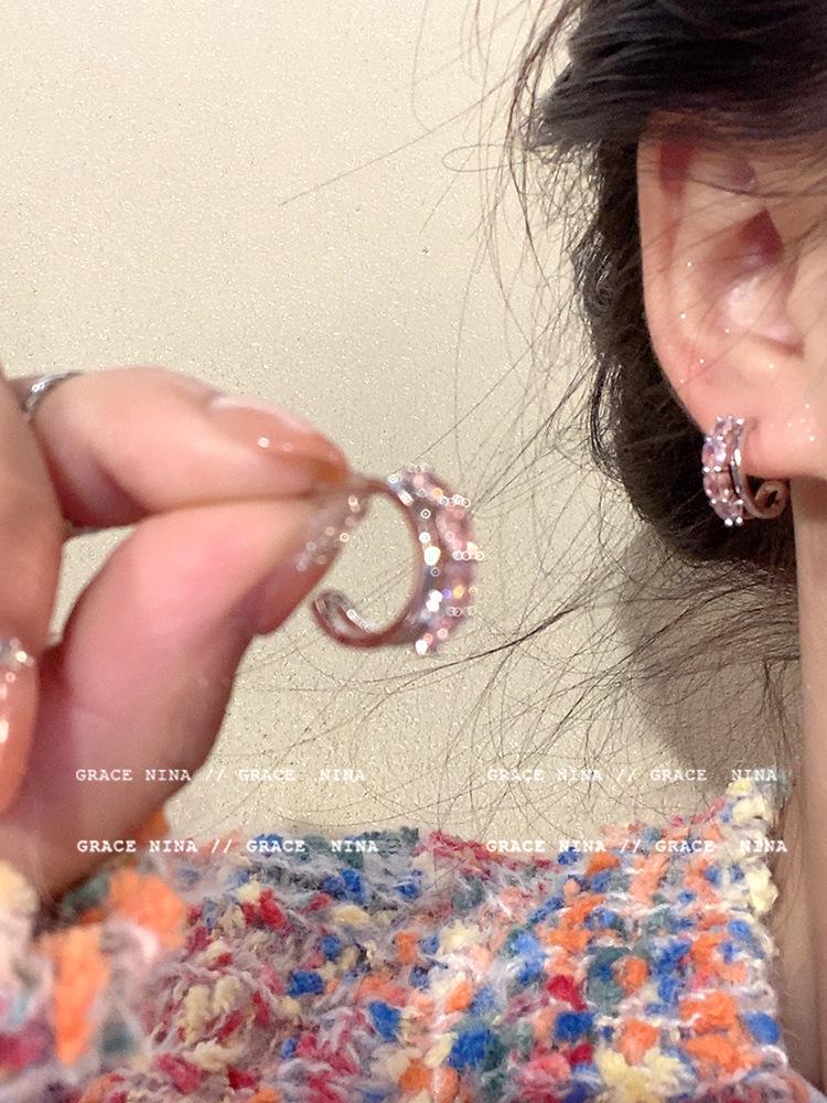 Elegant S925 Silver Pearl Bow Earrings for Women, Fashionable and High-End Design