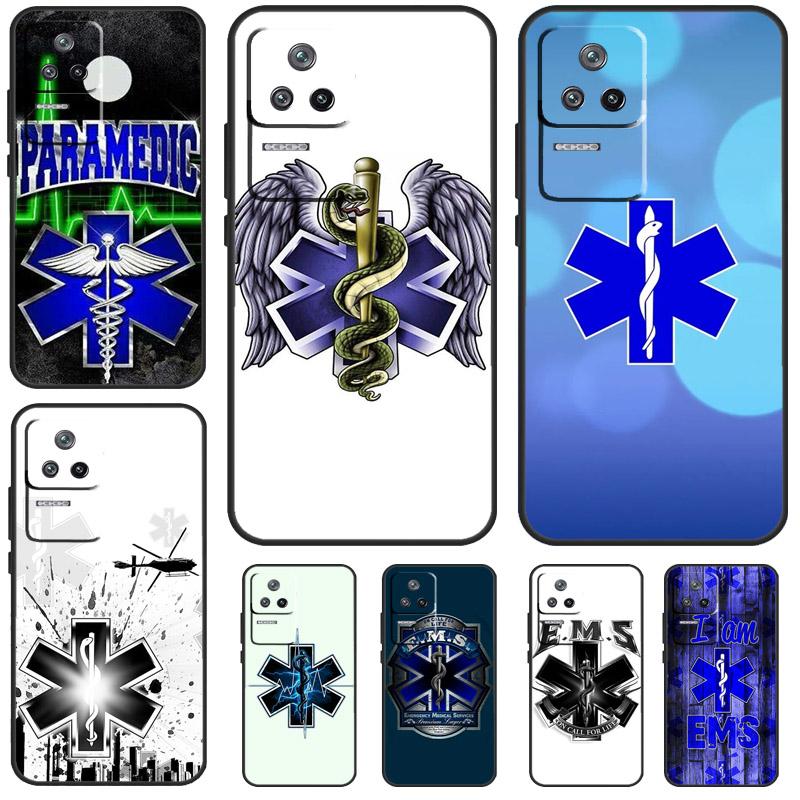 EMT EMS Medical Rescue Case For POCO X6 Pro X3 X4 X5 F5 Pro F3 M5s Cover For Xiaomi 13T 14 13 Pro 11T 12T 12 Lite