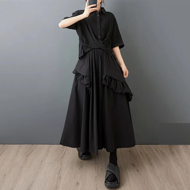 X XITAO Patchwork Edible Tree Fungus Skirt ZMY1252