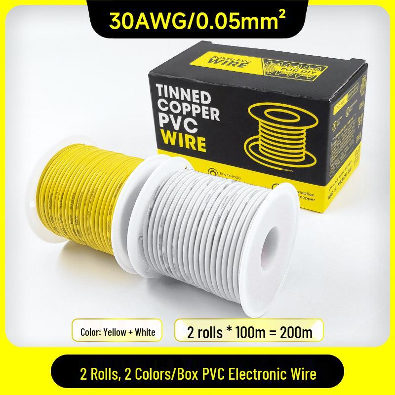 1007 PVC Electronic Wire 16AWG-30AWG Tinned Copper, Flying Lead Aviation Wire