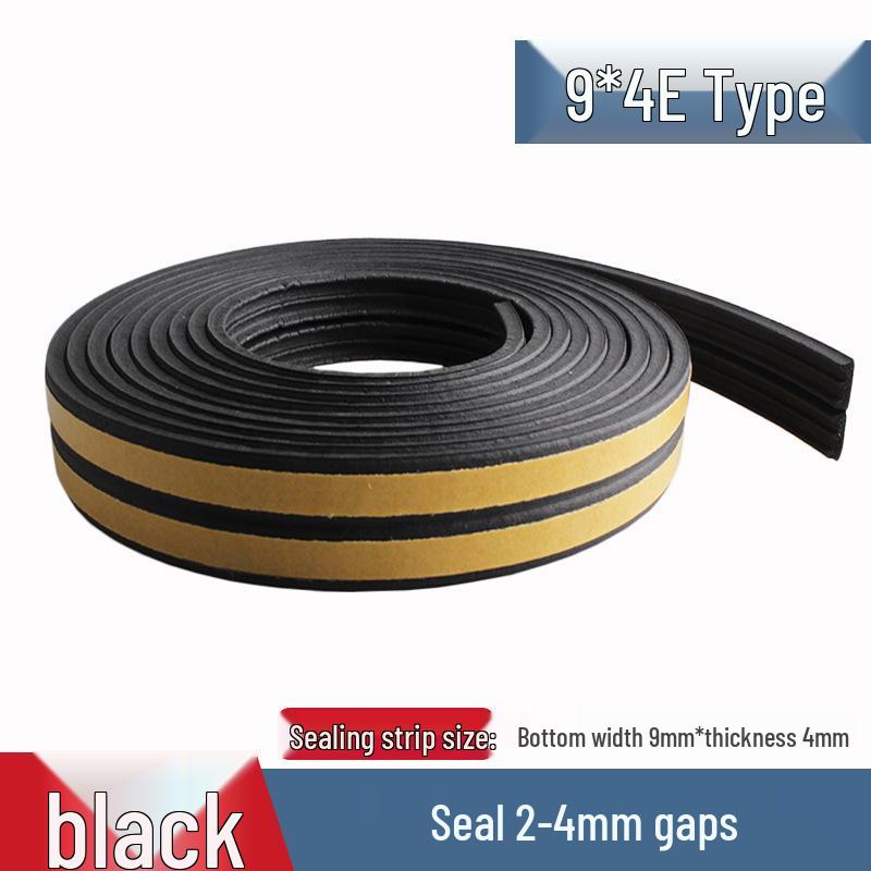 Self-Adhesive Weatherproof Door & Window Foam Seal Strip - 6m, Soundproof & Insulating