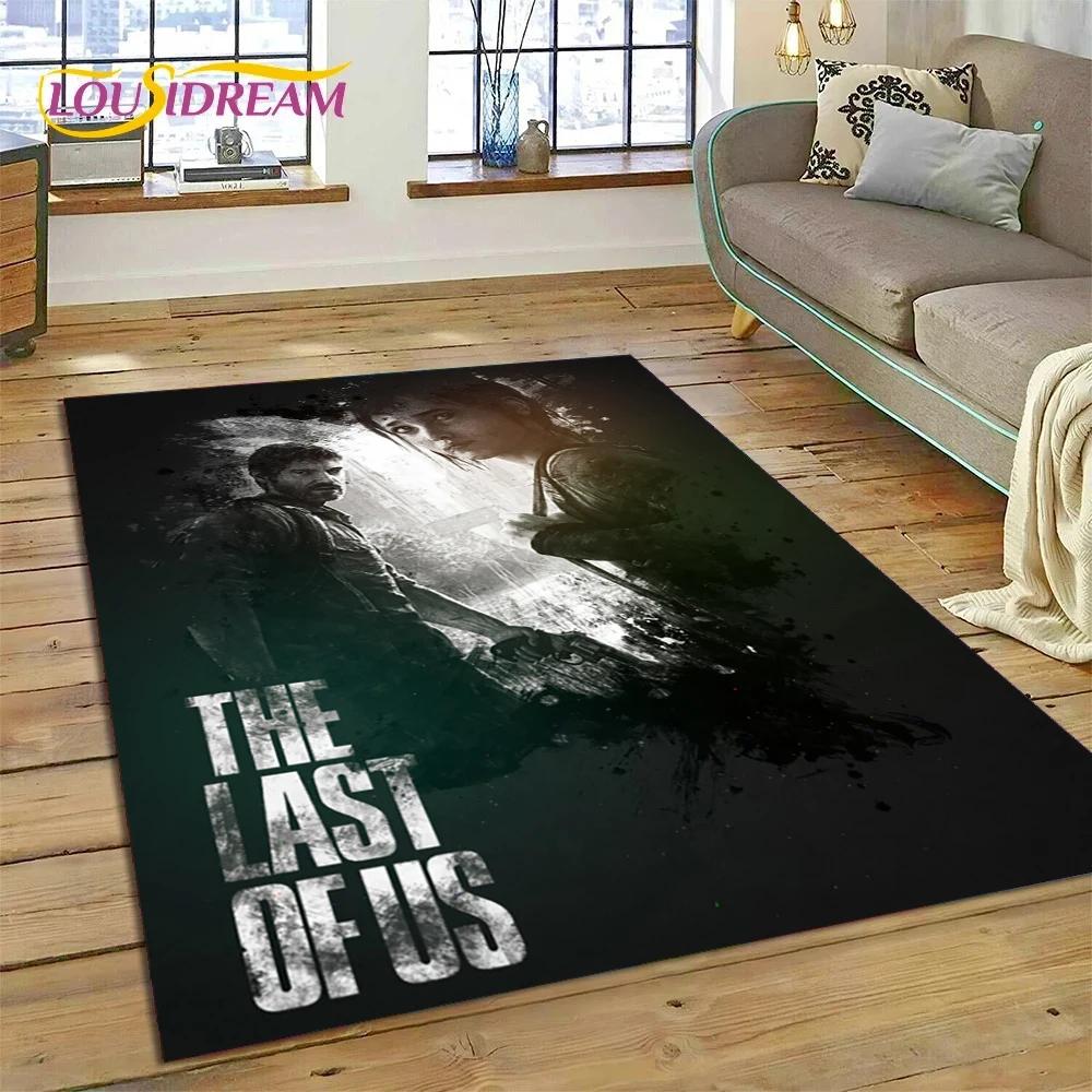 Tappeto Decorativo 3D The Last of Us Gioco Horror TV Joel Pedro per Soggiorno Camera da Letto Arredamento Casa, Decorazione Antiscivolo per Divano Zerbino Regali