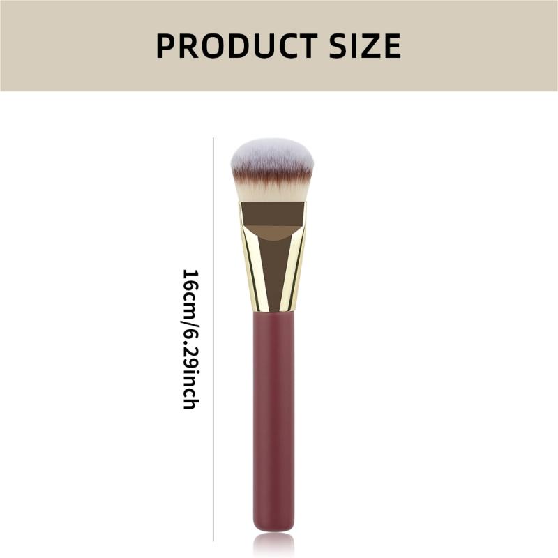 Pinceau de Maquillage Incliné pour Poudre Liquide Crème Buffing Mélange Portable Pinceau de Maquillage Visage Pinceau Correcteur Pinceau Contouring