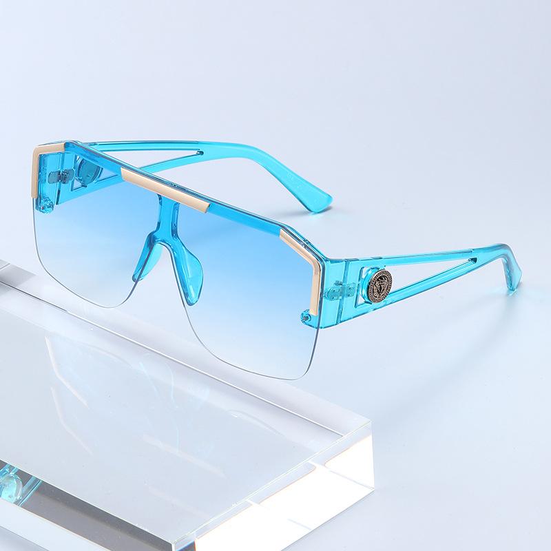 Neu Luxus Übergroße Männer Sonnenbrille Marke Designer Sonnenbrille Für Frauen Mode Gradienten