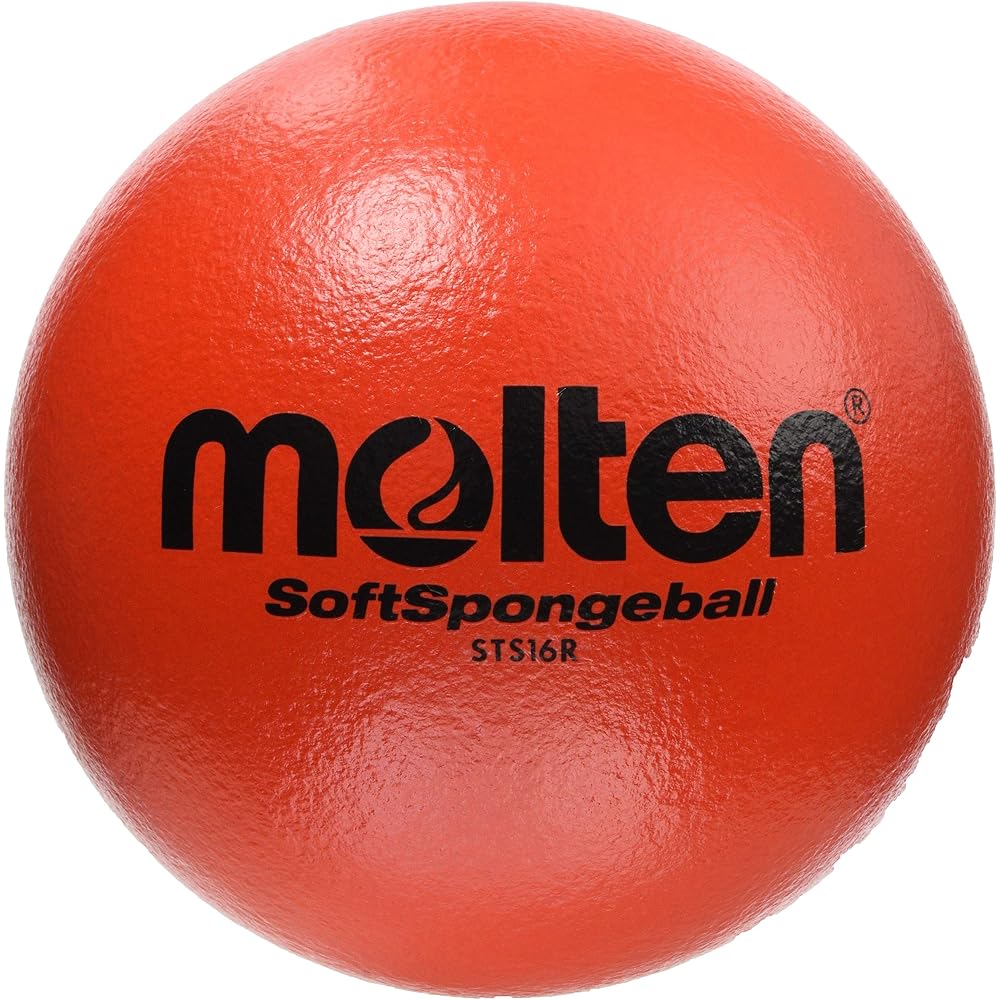 Molten Soft Sponge Ball 16 Red 16cm Diameter Lightweight Sports Toy