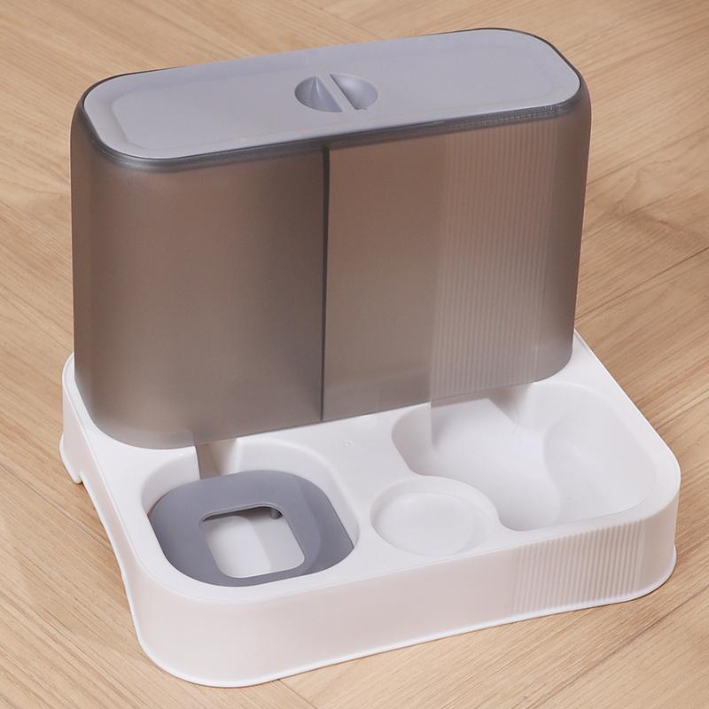 Large Capacity Cat Automatic Feeder Water Dispenser Wet and Dry Separation Dog Food Container Drinking Water Bowl Pet Supplies