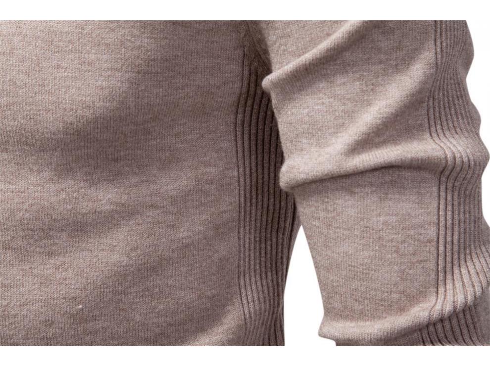 European Chic Men's High-Neck Sweater: Autumn/Winter 2025 Light Luxury Knitwear, High-End Base Layer