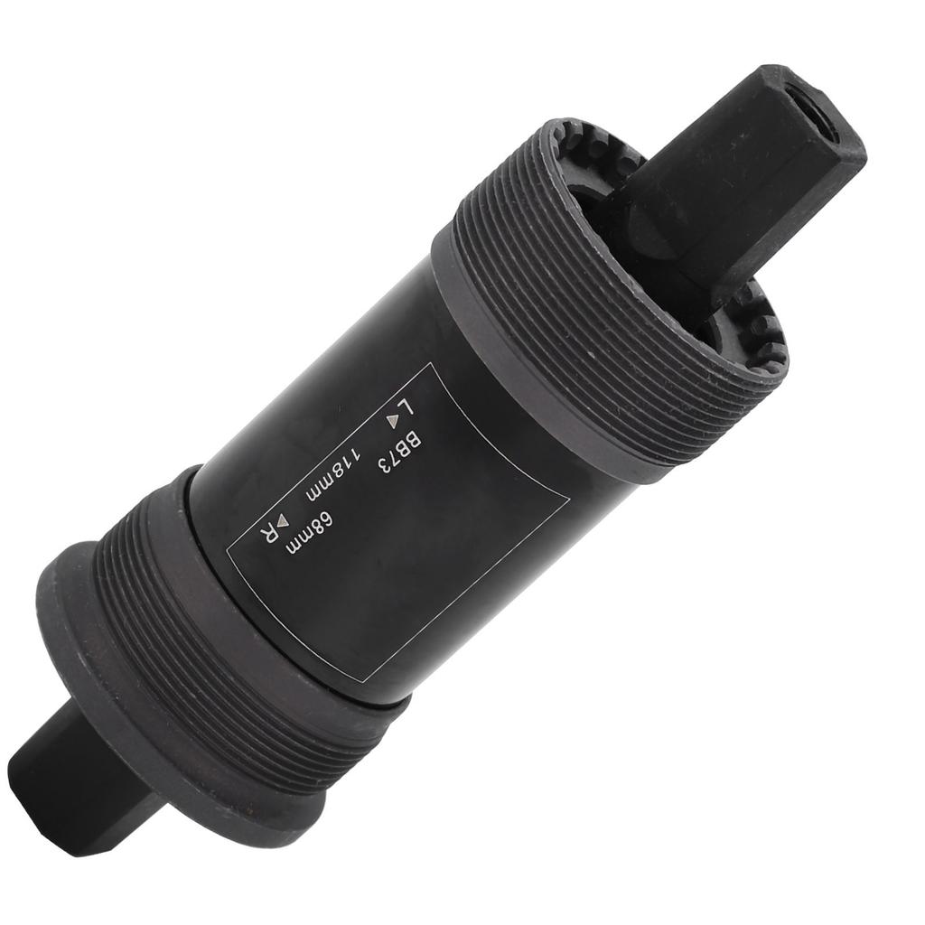 Mountain Bike Sealed Bottom Bracket 68mm Steel Axis with Screw for Square Hole Crank118mm 4.65in