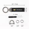 Carbon fiber Leather Car Keyring Exquisite Anti-lost Car Keychain For Chevrolet Colorado Cruze Spark Captiva Malibu Trax