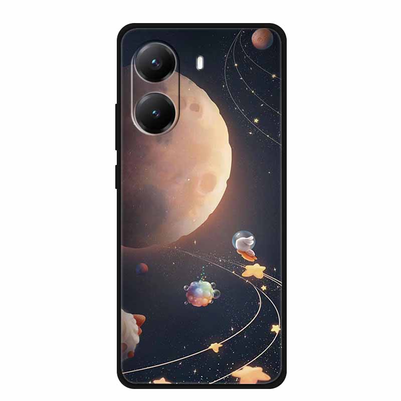 For Poco X7 Pro 5G TPU Silicone Cover Bumper For Xiaomi Poco X7 Pro 2412DPC0AG Shield Funda Moon Space Phone Back Case Coque