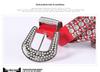 Unisex Fashion Rivet Belt with Rhinestone Alloy Pin Buckle