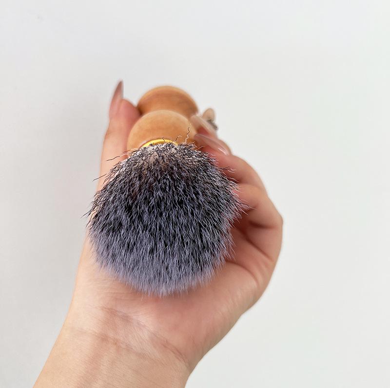 Men's Old-Fashioned Wooden Beard Shaving Brush