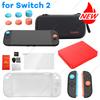 For Switch 2 Protective Carrying Case Bag with Silicone Case & Thumb Grip Caps Storage Case Accessories Storage Bag