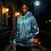 Men's Halloween Print Pullover Hoodie Long Sleeve Sweatshirt