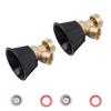 2 Set Adjustable Misting Nozzle Copper Plastic Big Fog Fine Mist Water Atomizing Spray Sprinkler