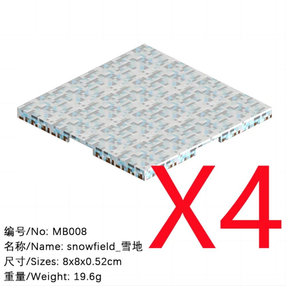 Animal Wheat Block Scene Building Mine World Magnetic Base Plate Magnetic Building Block Toys Children's Toys Gift DIY 2CM X045