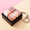 Cute Dog Squeeze Keychain Creative Stress Relief Fidget Pendant Mini Sensory Toy for Handbags Kids Party Gifts