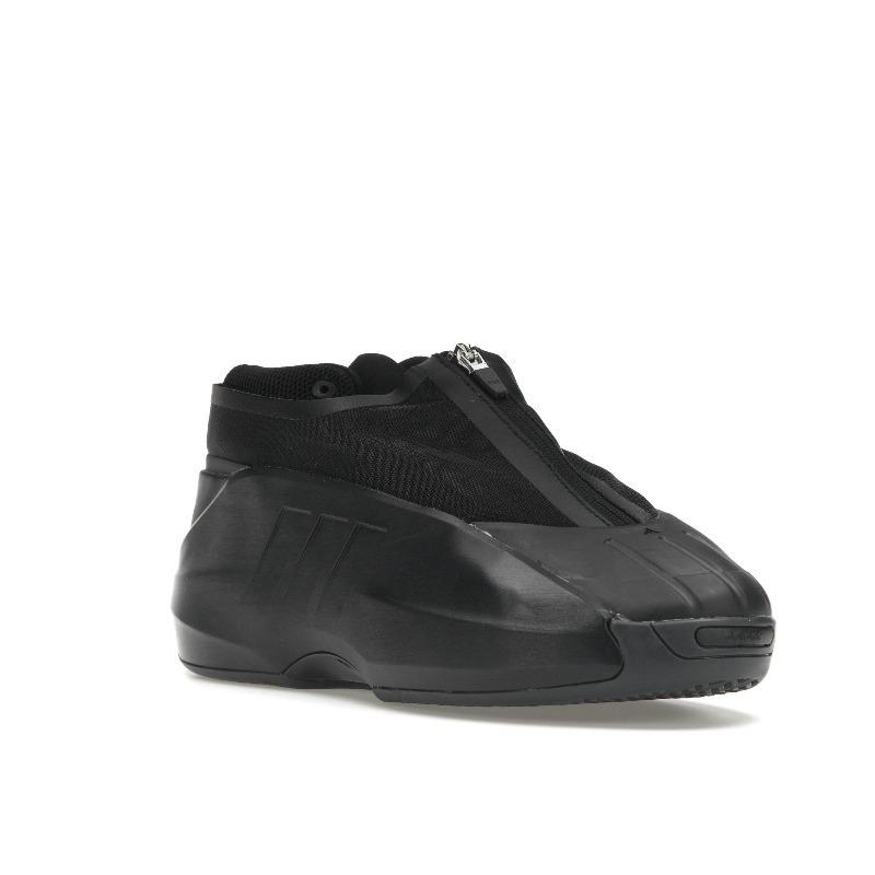 Adidas Originals Crazy IIInfinity Comfort Slip Resistant Wear Resistant Mid Top Retro Basketball Shoes Unisex Black IE7689