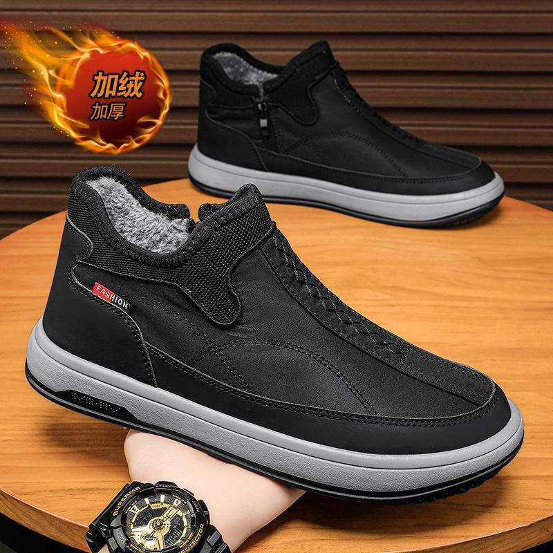 

2025 winter wool old Beijing cloth shoes men s cotton shoes velvet warm men s casual shoes cold-resistant outdoor snow boots 39