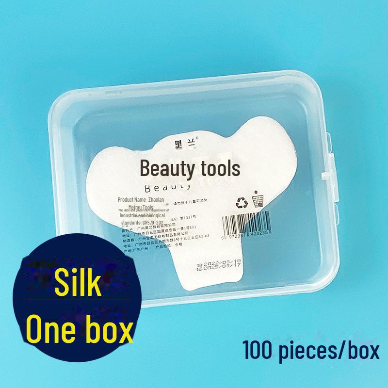 Ultra tenká hedvábná maska na nos: Jednorázový vlhký obklad, vatový tampon na černé tečky, péče o T-zónu, modrý/černý.