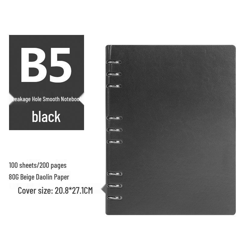 A5/B5 Business Loose-Leaf Notebook with Detachable Pages - Customizable Meeting Record Book